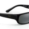 FlightSunglasses Maui Jim Stingray 103 Sunglasses- Gloss Black With Polarized Neutral Grey Lens