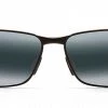 FlightSunglasses Maui Jim Black Coral 249-2M Matte Black With Neutral Grey Lens Sport