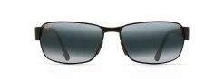 FlightSunglasses Maui Jim Black Coral 249-2M Matte Black With Neutral Grey Lens Sport