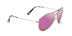FlightSunglasses Maui Jim Mavericks 264 Sunglasses- Rose Gold With Polarized Maui Sunrise Lens