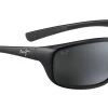 FlightSunglasses Maui Jim Spartan Reef 278 Sunglasses- Gloss Black, Mahi Mahi, Marlin, Matt Tortoise Sport