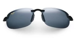 FlightSunglasses Maui Jim HO'OKIPA 407 Sunglasses- Gloss Black With Polarized Neutral Grey Lens