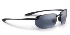 FlightSunglasses Maui Jim HO'OKIPA 407 Sunglasses- Gloss Black With Polarized Neutral Grey Lens