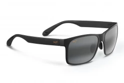FlightSunglasses Maui Jim Red Sands 432 Sunglasses- Matte Black With Polarized Neutral Grey Lens