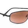 FlightSunglasses Serengeti Velocity 6691 - Matte Black, Drivers Gradient Non-Polarized Photochromic Lenses With Silicon Gel Nose Pads Pilot & Driver