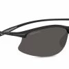 FlightSunglasses Sport Serengeti Maestrale 7355 -Satin Black, Polarized PhD CPG Grey Lenses
