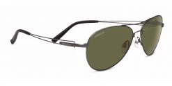 FlightSunglasses Serengeti Brando 7541 - Velvet Gunmetal Polarized 555nm, Photochromic Lenses Pilot & Driver