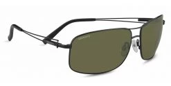 FlightSunglasses Serengeti Sassari 7664 - Satin Black, Polarized 555nm Photochromic Lenses