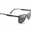FlightSunglasses Maui Jim Naupaka 775 Sunglasses- Satin Black With Neutral Grey Lens