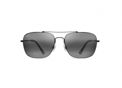 FlightSunglasses Maui Jim Lava Tube 786 Sunglasses- Matte Black With Polarized Neutral Grey Lens Pilot & Driver