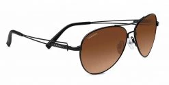 FlightSunglasses Serengeti Brando 7887 - Drivers Gradient, Satin Black Non-Polarized, Photochromic Lenses