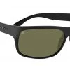 FlightSunglasses Serengeti Pistoia 8301 - Shiny/Satin Black Polarized 555nm (green), Photochromic Sport