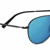 FlightSunglasses Serengeti Alghero 8314 - Satin Black, Polarized 555nm Blue Photochromic Lenses Pilot & Driver