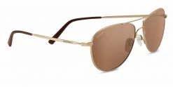 FlightSunglasses Pilot & Driver Serengeti Alghero 8315 - Soft Gold, Polarized Drivers Gold Photochromic Lenses