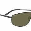 FlightSunglasses Serengeti Modugno 8407 Satin Black, Polarized, 555nm, Photochromic Lenses Pilot & Driver