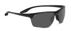 FlightSunglasses Sport Serengeti Linosa 8510 Sunglasses -Shiny Black, Polar PhD CPG Grey Photochromic Lenses