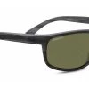 FlightSunglasses Serengeti Alessio 8675 - Soft Feel Striped Gray With Polarized 555nm Lenses Sport