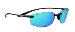 FlightSunglasses Serengeti Nuvola 8697 - Satin Black, Polarized 555nm Blue Photochromic Lenses