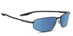 FlightSunglasses Serengeti Matera 8725 -Satin Black, Mineral Polarized 555nm Blue Lenses