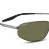 FlightSunglasses Serengeti Matera 8726 -Brushed Gunmetal, Mineral Polarized 555nm Lenses