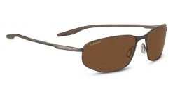 FlightSunglasses Serengeti Matera Large 8731 -Brushed Brown Mineral Polarized Drivers Lenses Pilot & Driver