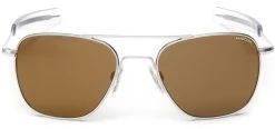 FlightSunglasses Randolph Aviator Single Vision Prescription Sunglasses -American Tan