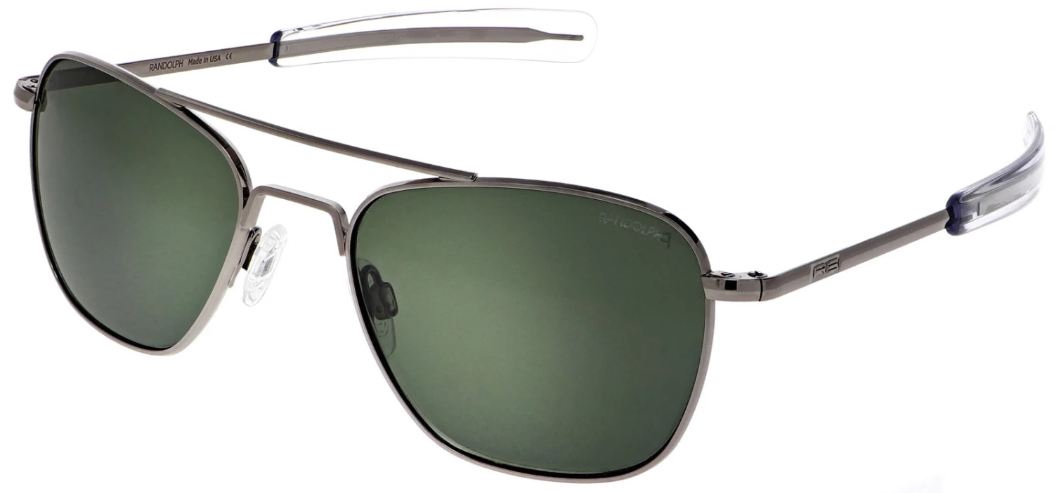 FlightSunglasses Pilot & Driver Randolph Aviator Sunglasses<span>- Gunmetal, AGX Green Lenses</span> 14 FlightSunglasses Pilot & Driver Randolph Aviator Sunglasses- Gunmetal, AGX Green Lenses