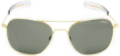 FlightSunglasses Randolph Aviator Progressive Prescription Sunglasses -American Grey & AGX Green Wayfarer & Square