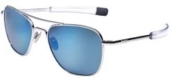 FlightSunglasses Wayfarer & Square Randolph Aviator Progressive Prescription Sunglasses -Atlantic & Cobalt Blue