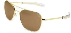 FlightSunglasses Randolph Aviator Single Vision Prescription Sunglasses -American Tan