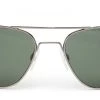 FlightSunglasses Pilot & Driver Randolph Aviator Sunglasses- Gunmetal, AGX Green Lenses