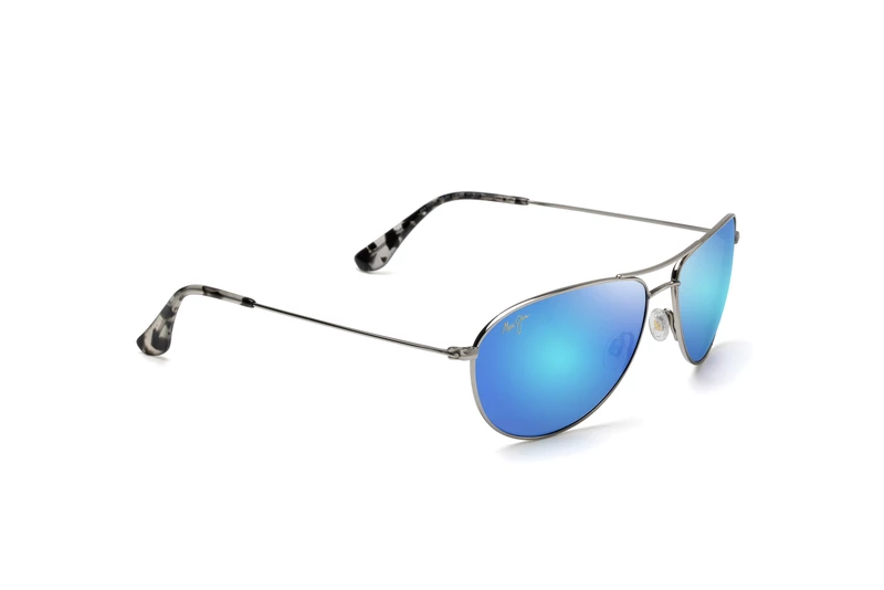 FlightSunglasses Maui Jim Sea House 772 Sunglasses<span>- Silver With Polarized Blue Hawaii Lens</span> Classic Aviators 3 FlightSunglasses Maui Jim Sea House 772 Sunglasses- Silver With Polarized Blue Hawaii Lens Classic Aviators