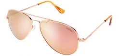 FlightSunglasses Randolph Concorde Progressive Prescription Sunglasses -Rose Gold Wayfarer & Square