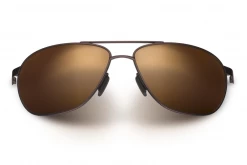FlightSunglasses Maui Jim Castles 728 Sunglasses- Matte Chocolate With Polarized HCL Bronze Lens