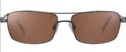 FlightSunglasses Pilot & Driver Serengeti Dante 7113 - Shiny Gunmetal Polarized Drivers Photochromic Lenses
