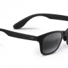 FlightSunglasses Maui Jim Hana Bay 434 Sunglasses- Matte Black And Neutral Grey Polarized Lens