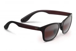 FlightSunglasses Maui Jim Hana Bay 434 Sunglasses- Burgundy And Maui Rose Polarized Lens Sport