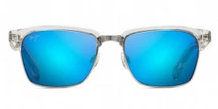 FlightSunglasses Maui Jim KAWIKA 257 Sunglasses- Crystal With Blue Hawaii Polarized Lens