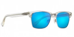 FlightSunglasses Maui Jim KAWIKA 257 Sunglasses- Crystal With Blue Hawaii Polarized Lens