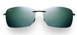 FlightSunglasses Sport Maui Jim Lighthouse 423 Sunglasses- Gloss Black With Polarized Neutral Grey Lens