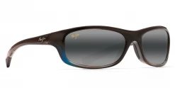 FlightSunglasses Sport Maui Jim Kipahulu 279 Sunglasses- Gloss Black With Polarized Neutral Grey Lens