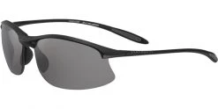 FlightSunglasses Sport Serengeti Maestrale 7355 -Satin Black, Polarized PhD CPG Grey Lenses