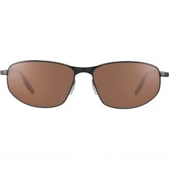 FlightSunglasses Serengeti Matera Large 8731 -Brushed Brown Mineral Polarized Drivers Lenses Pilot & Driver