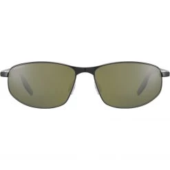 FlightSunglasses Pilot & Driver Serengeti Matera Large 8730 -Brushed Gunmetal Mineral Polarized 555nm Lenses