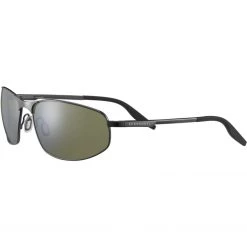 FlightSunglasses Pilot & Driver Serengeti Matera Large 8730 -Brushed Gunmetal Mineral Polarized 555nm Lenses