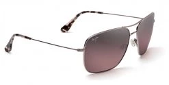 FlightSunglasses Classic Aviators Maui Jim Cook Pines 774 Sunglasses- Rose Gold With Polarized Maui Rose Lens