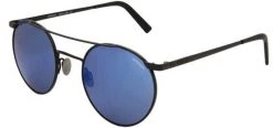 FlightSunglasses Randolph P3 Shadow Sunglasses PB010- Matte Black, Blue Sky Flash Mirror Lenses