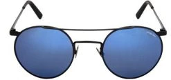 FlightSunglasses Randolph P3 Shadow Sunglasses PB010- Matte Black, Blue Sky Flash Mirror Lenses