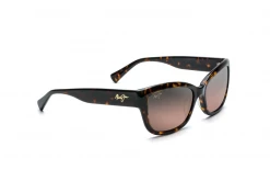 FlightSunglasses Maui Jim Plumeria 768 Sunglasses-Dark Tortoise With Polarized Maui Rose Lens