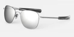 FlightSunglasses Pilot & Driver Randolph Aviator Sunglasses-Polarized Gold & Silver Mirror Lens